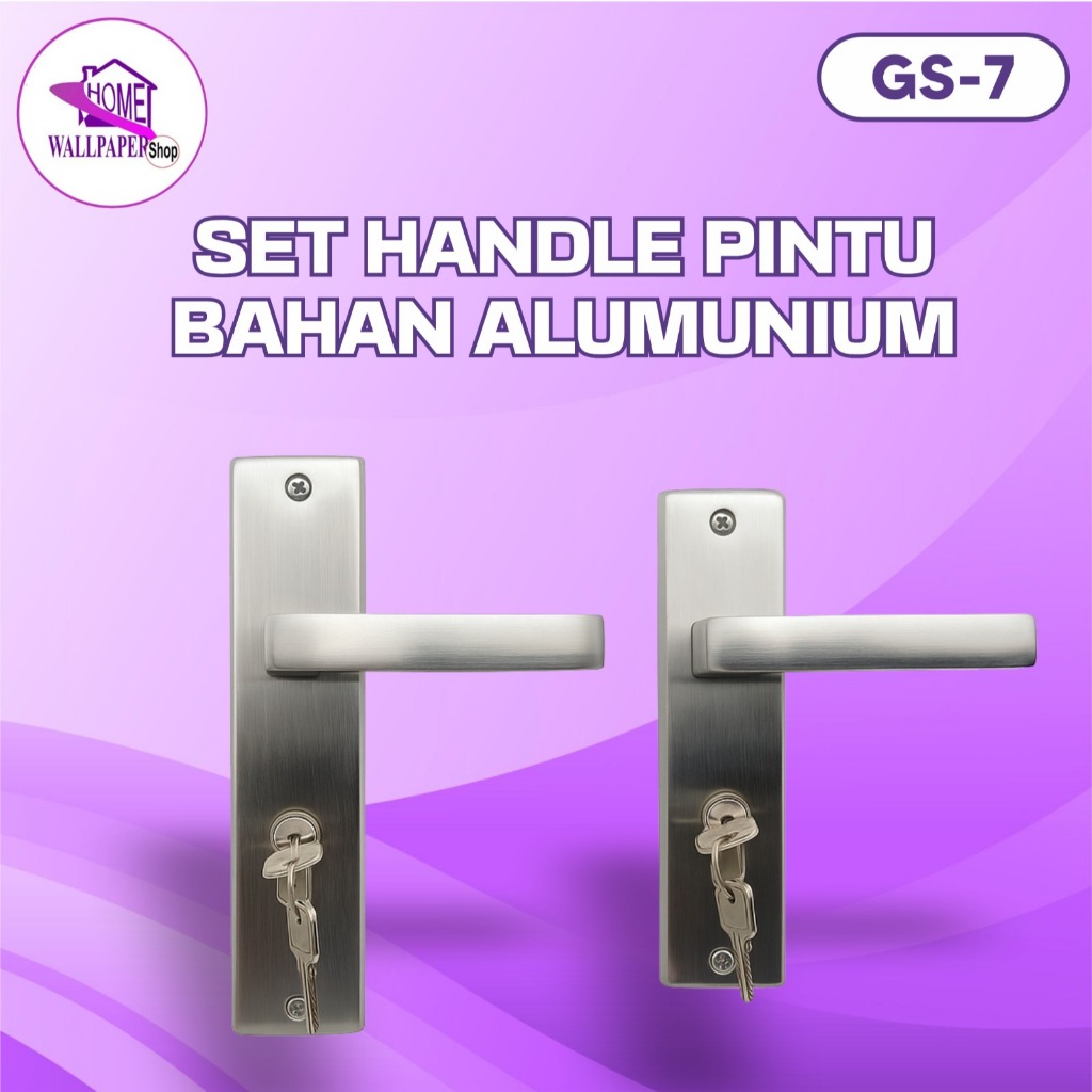 Handle Pintu Rumah Gagang Kunci Pintu Bahan Aluminium