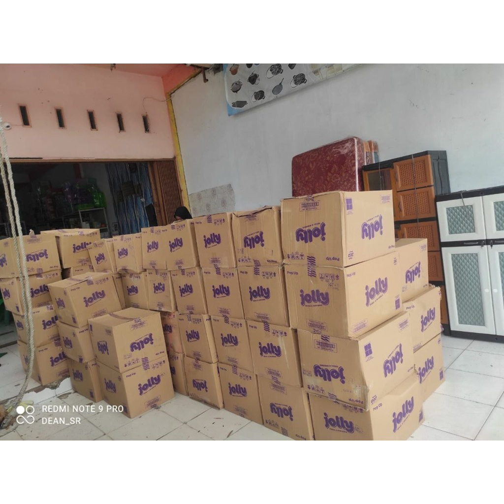 1 Dus Tisu Jolly Pop Up isi 10 bungkus 100 pack