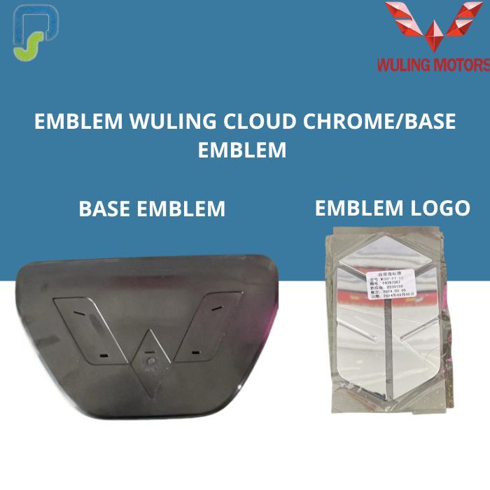 emblem wuling cloud chrome/base emblem