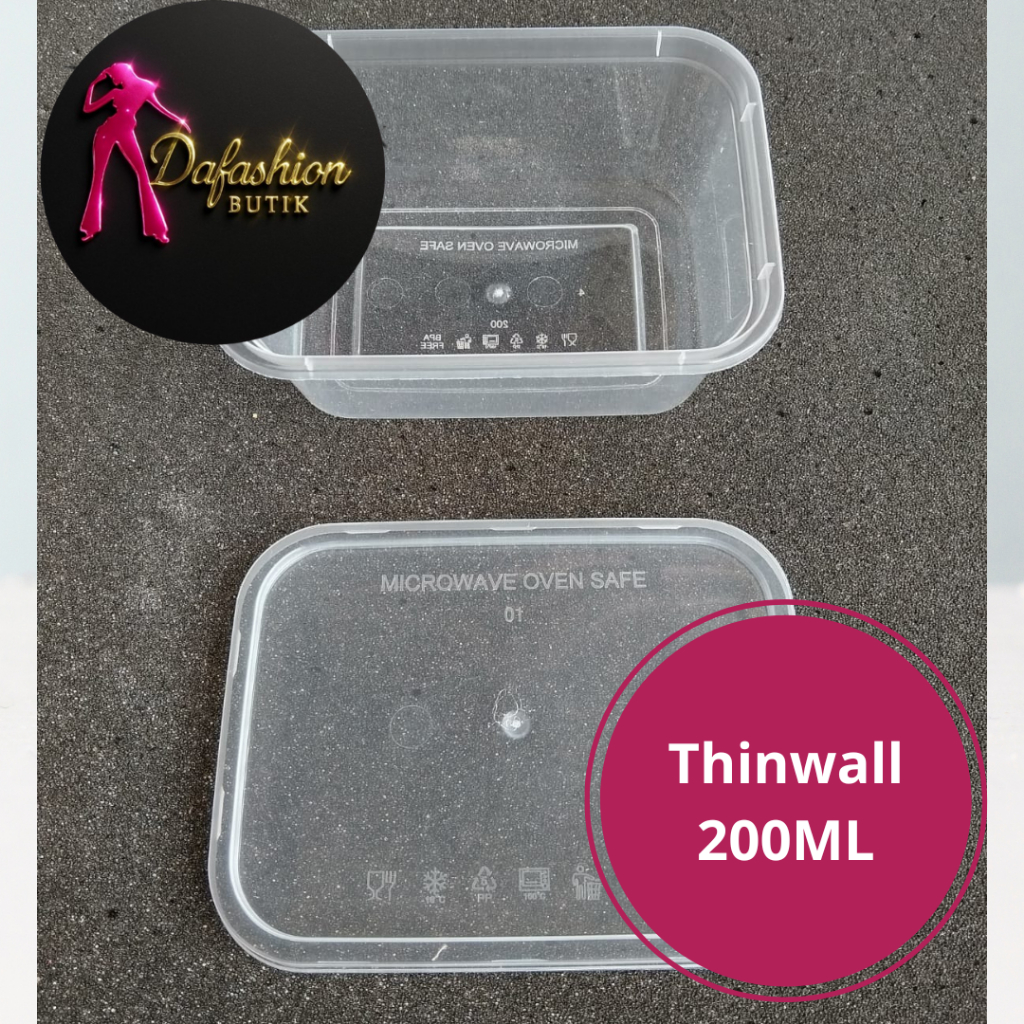 THINWALL 200ML/ BOX PLASTIK UNTUK DESSERT