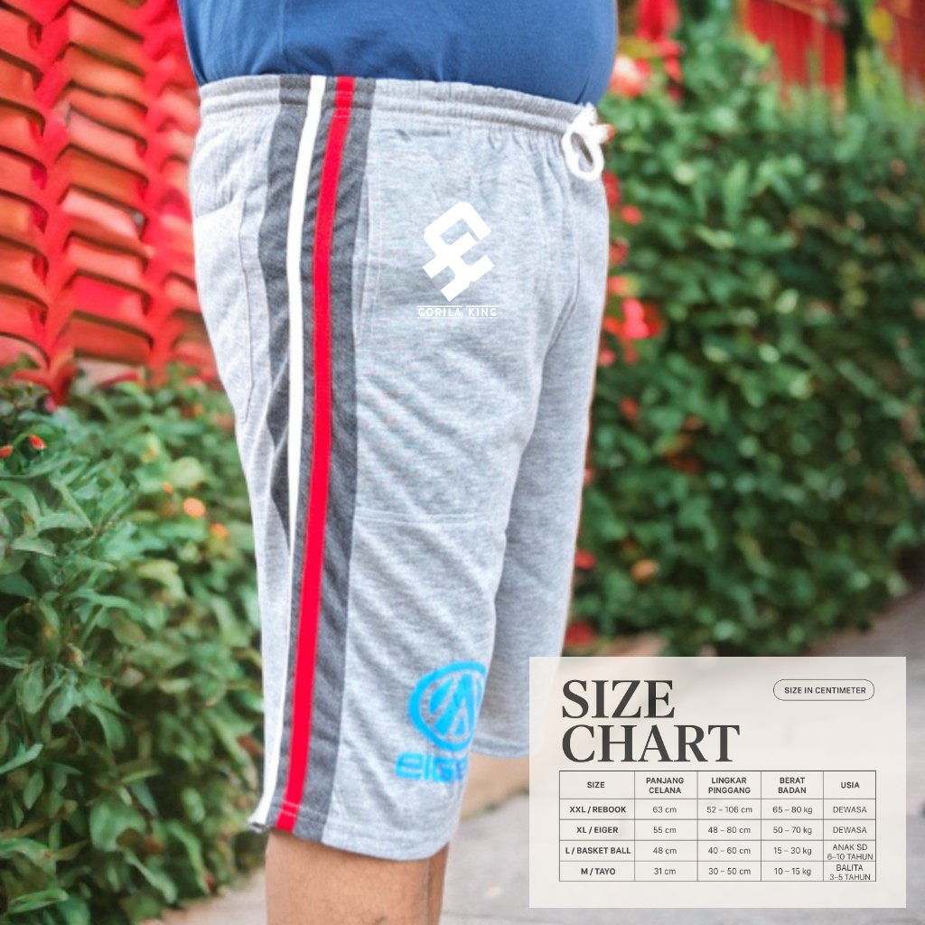 Celana Pendek Kolor Misty Jumbo - Celana Pendek Santai Misty - MST