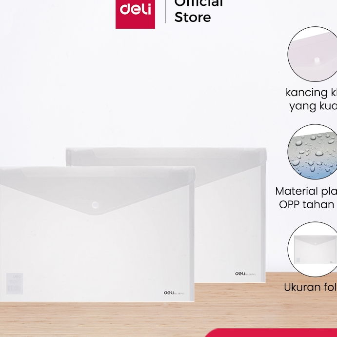 Deli File Bag / Map Plastik Kancing 8308