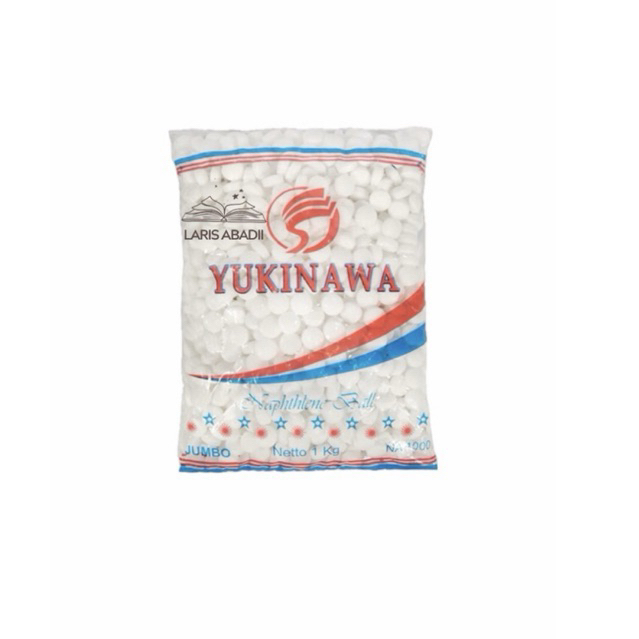 Kapur Barus 1 Kg Putih Yukinawa / Seagull Napthalene Ball Kapur Barus Kiloan