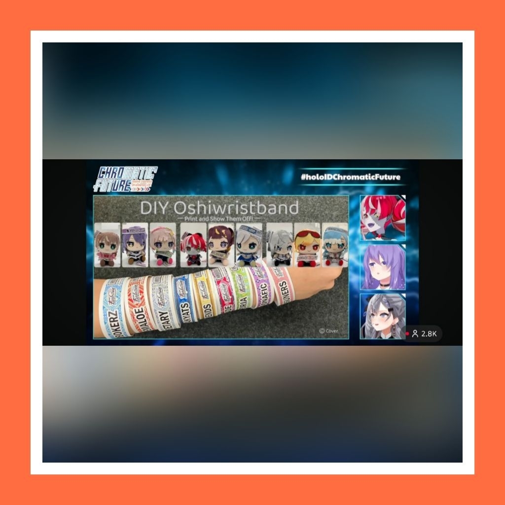 Gelang Konser Wraistband Hololive Indonesia