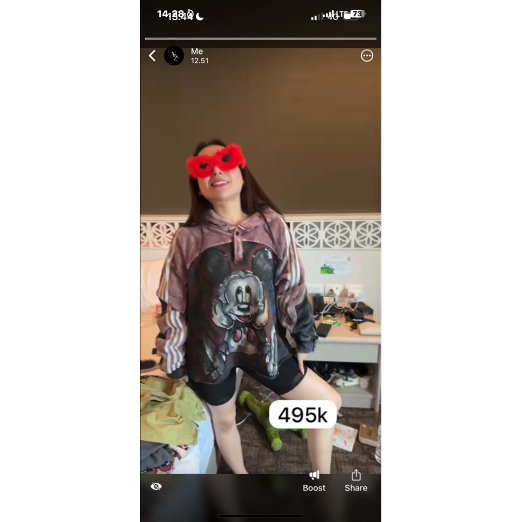 PL Hoodie MickyMouse Wanita