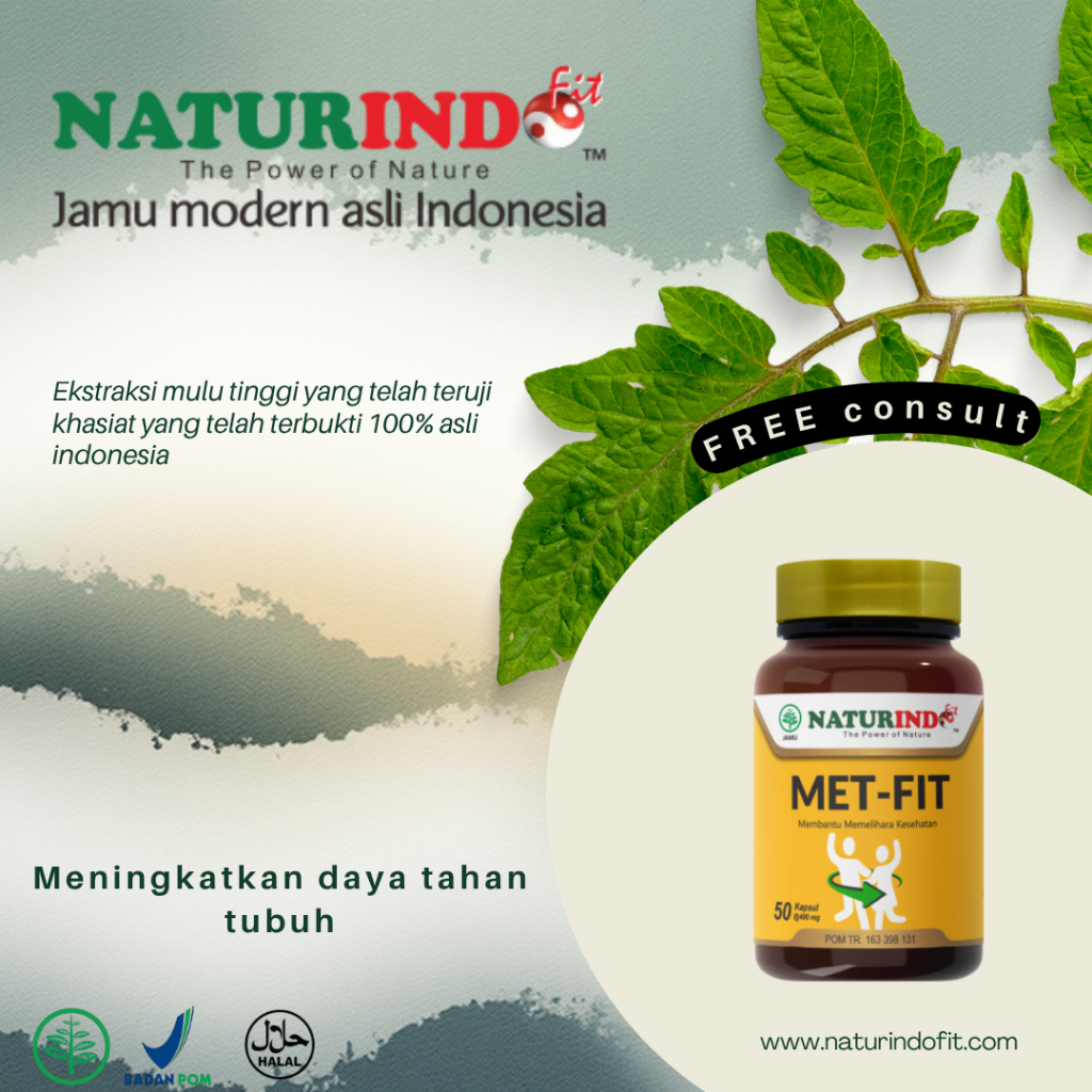 Metfit Herbal Suplemen Metabolisme Booster Imun Vitamin Diet Sehat Alami Penurun Berat Badan Efektif