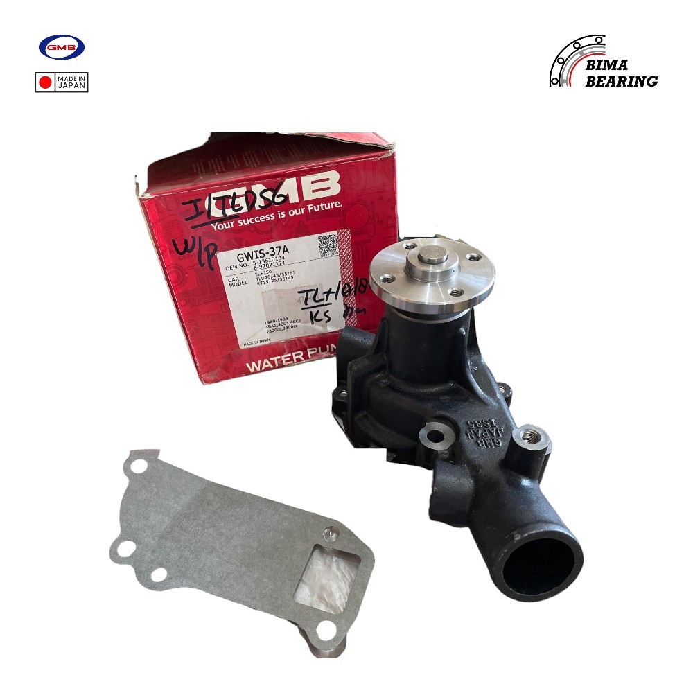 Water Pump TLD56 NKR56 4BC2 Gwis-37A GMB JAPAN Pompa Air Isuzu Elf Ori
