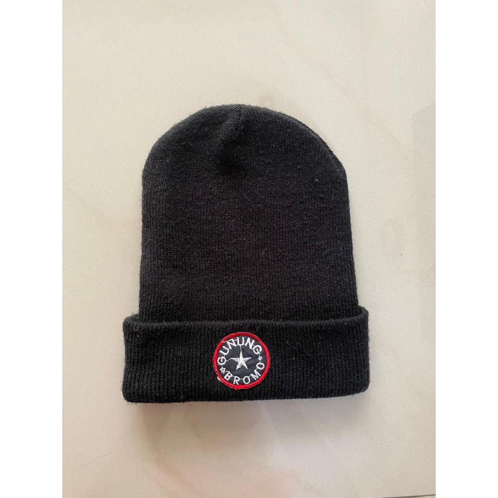 TOPI KUPLUK HITAM BROMO - BAHAN TEBAL – PRELOVED