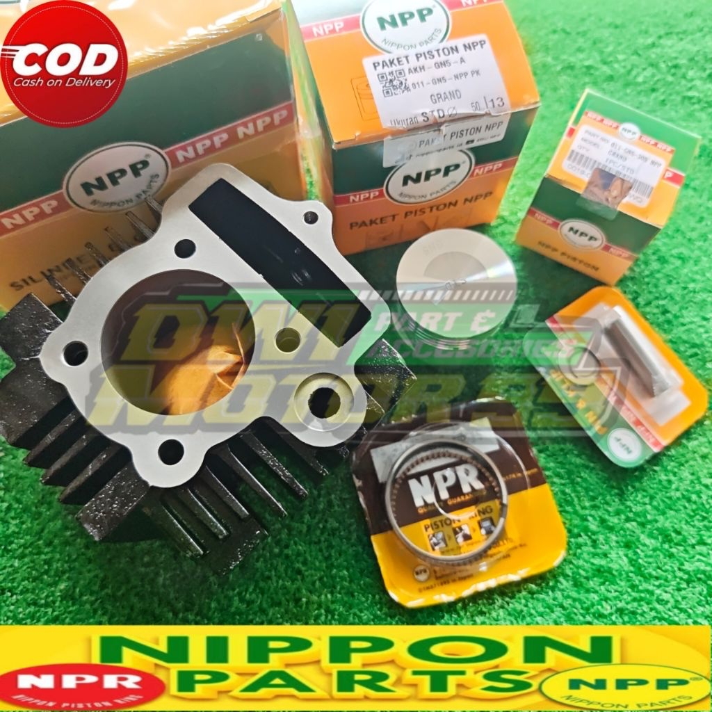 PAKET CLYNDER BLOK PISTON PLUS SEHER NPP ASTREA GRAND SUPRA X LAMA OLD 100 ASLI ORIGINAL NPP
