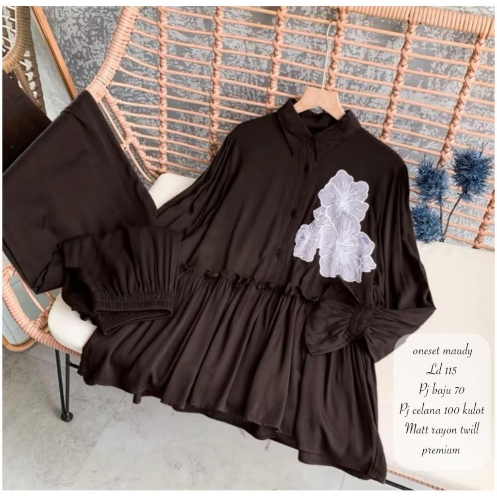 NEW ONE SET FLOWY KATUN TWILL/SET CEL VIRAL/ONE SET CP