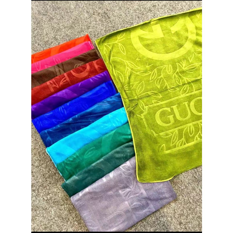 Luxelane_Shop Handuk Mandi Gucci Dewasa Jumbo Microfiber Lembut Menyerap Air