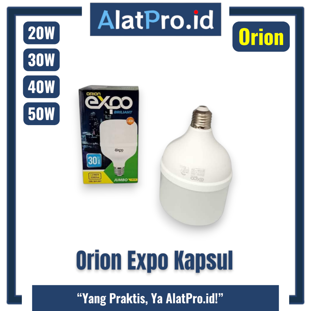 Lampu LED Kapsul Orion Briliant - Anti Flicker • Terang • Tahan Lama • Cocok untuk Ruangan Modern