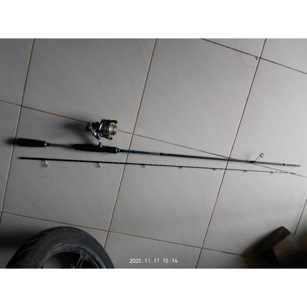 set pancing.joran gasak 702 2-6lbs (210cm) reel tridentech Rivera ukuran 1000+pe kertang 200meter