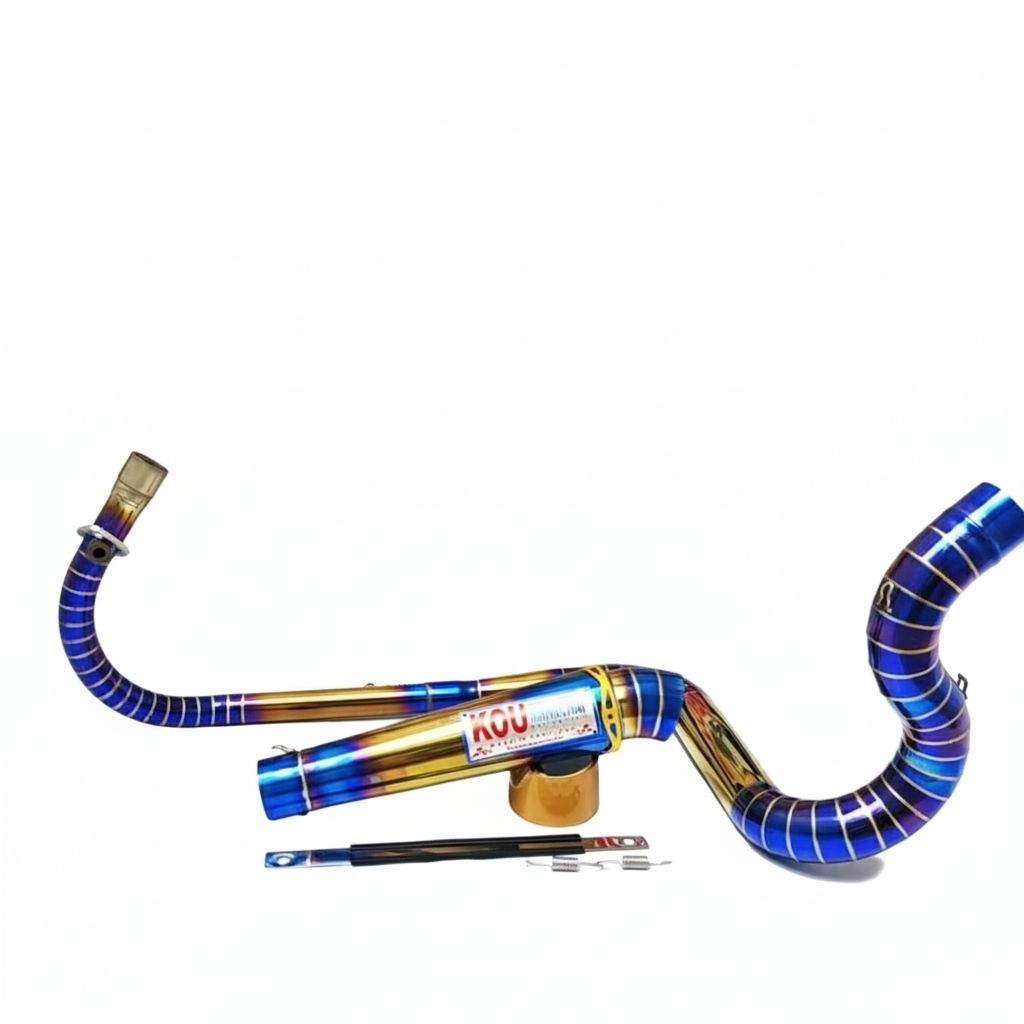 Knalpot KOU Blue TwoTone Kidal Cobra HONDA CBR 150R FACELIFT