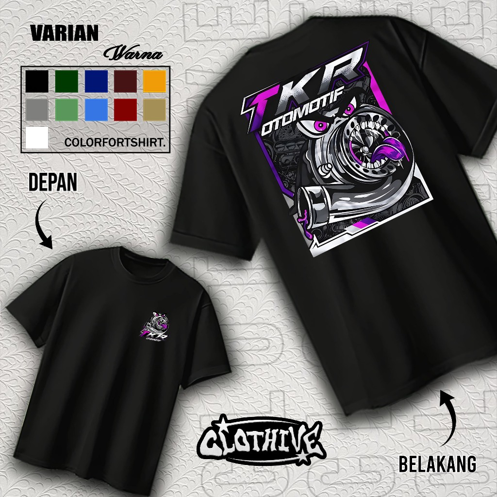 KAOS CLOTHIVE- KAOS TKR OTOMOTIF - KAOS TKR OTOMOTIF PRIA DAN WANITA - TERBARU DAN TERLARIS