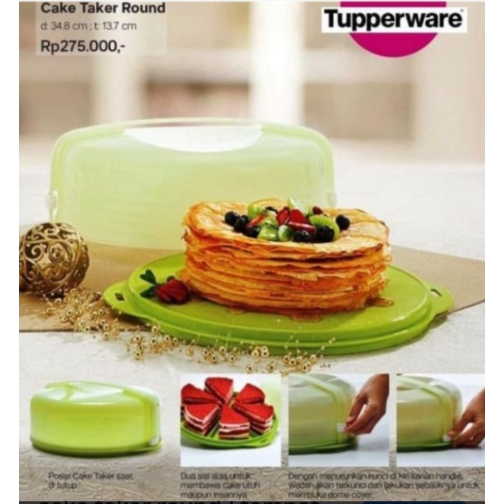 Cake Taker Round Tupperware