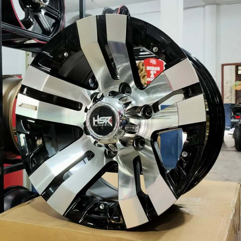VELG MOBIL RING 15 6X139,7 UNTUK TERRANO, FORD EVEREST, HILUX DOBLE CABIN RING 15 HSR SAKANA