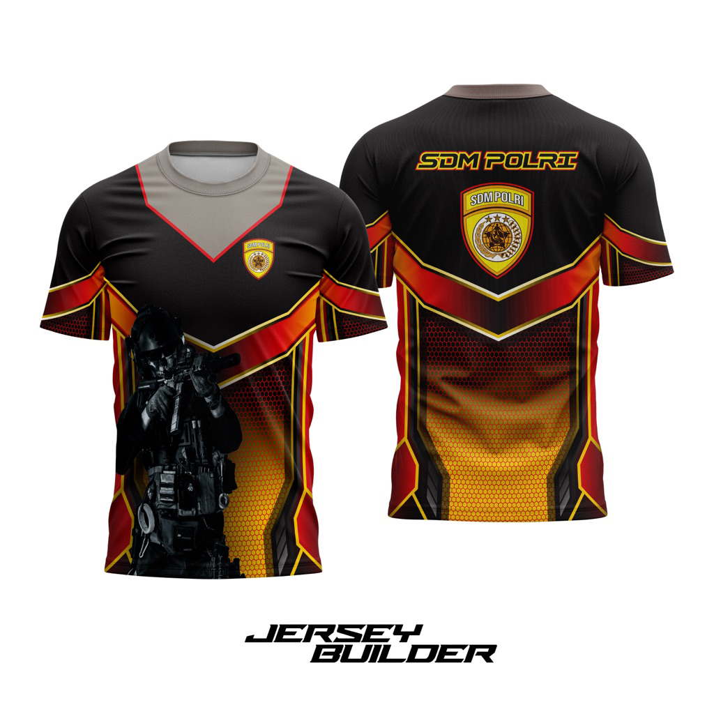 Kaos Jersey SDM POLRI Full printing / Kaos POLISI SDM POLRI / jersey polisi SDM POLRI / JERSEY SDM P