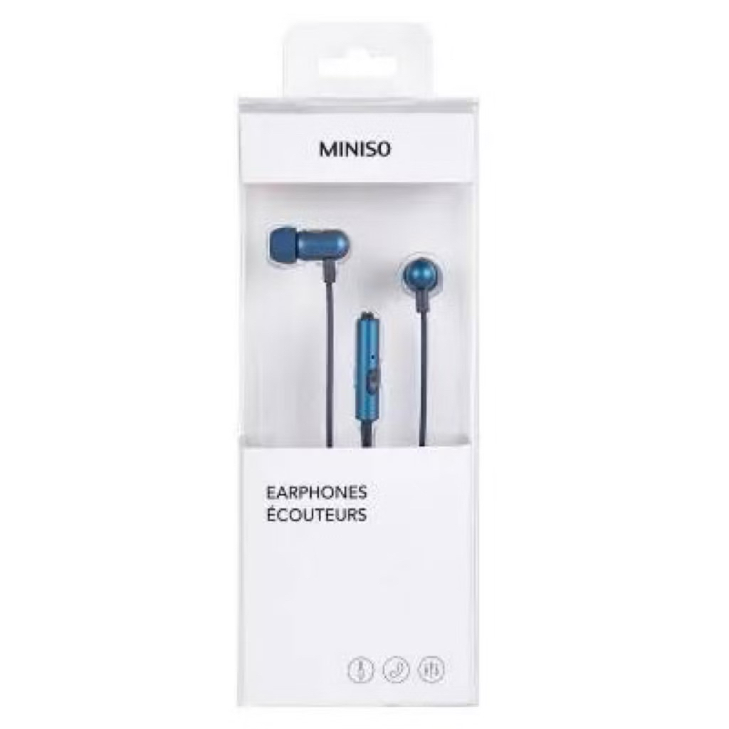 MINISO HEADSET GE12 METAL IN EAR HEADPHONES