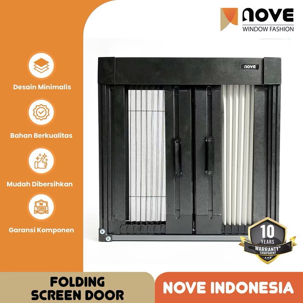 INOVASI KONTRUKSI - Folding Screen Door - Jendela / Pintu LIpat Mesh Door Anti Serangga