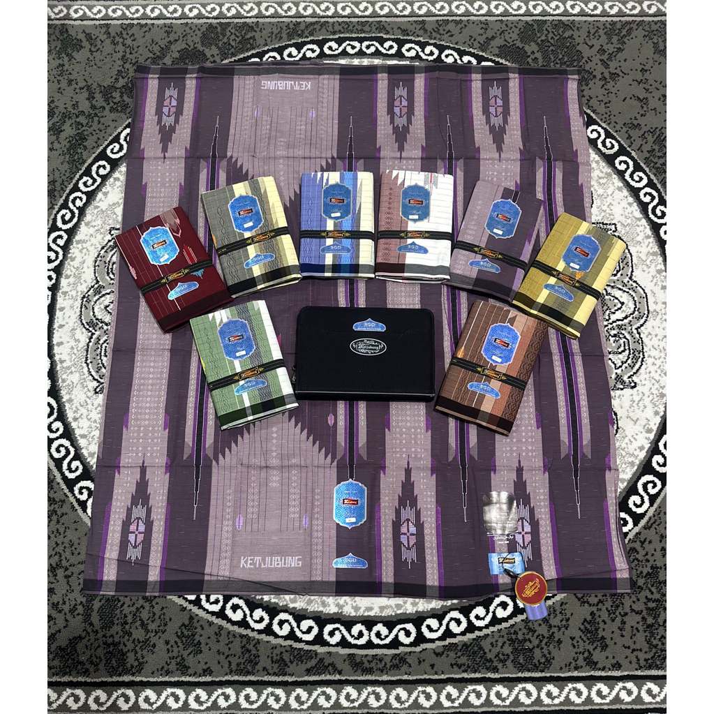 SARUNG KETJUBUNG SGD SCP SKG SONGKET GRADE RED ATBM