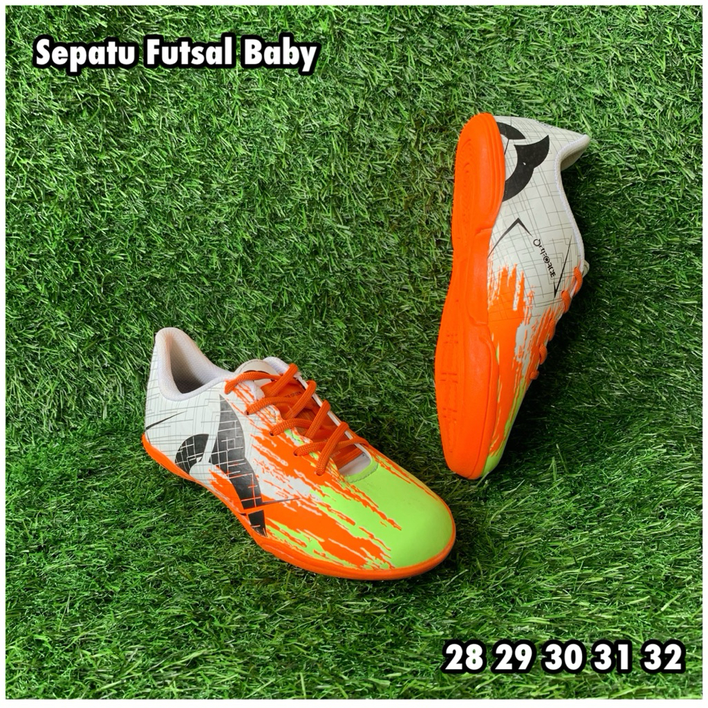 Sepatu Futsal Anak Paud TK/SD Laki-Laki Perempuan Size 28 29 30 31 32 Sepatu Anak-Anak Size Kecil Un