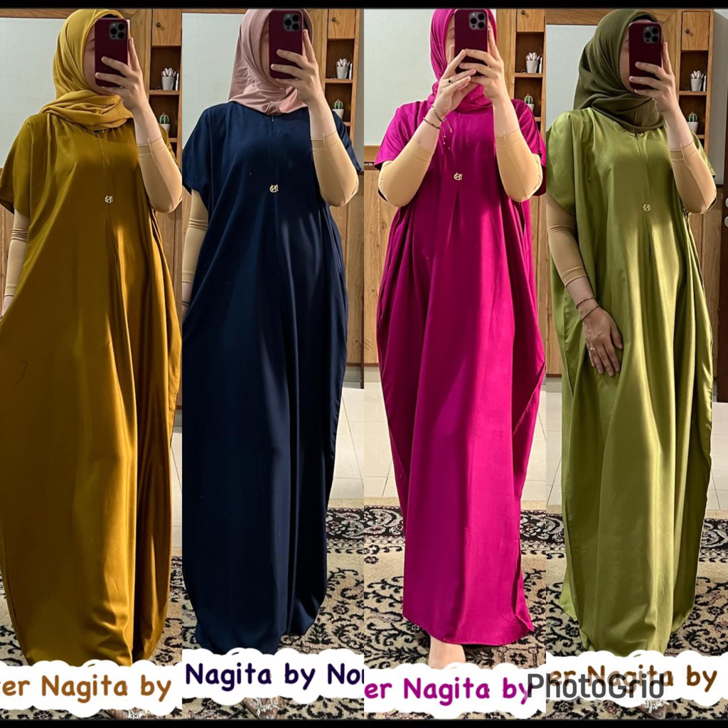 Daster rayon twill kaftan Noni dress Nagita