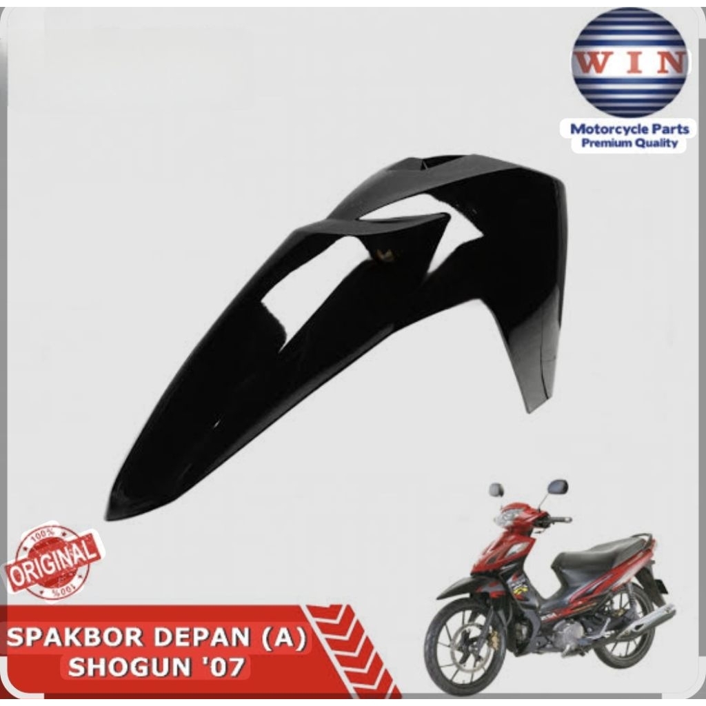 Sayap Depan / Spakbor A SHOGUN 125 NEW SP FL, RR, NR, HITAM 2007-2010 ROBOT. FF. A SHOGUN 125 07, ME