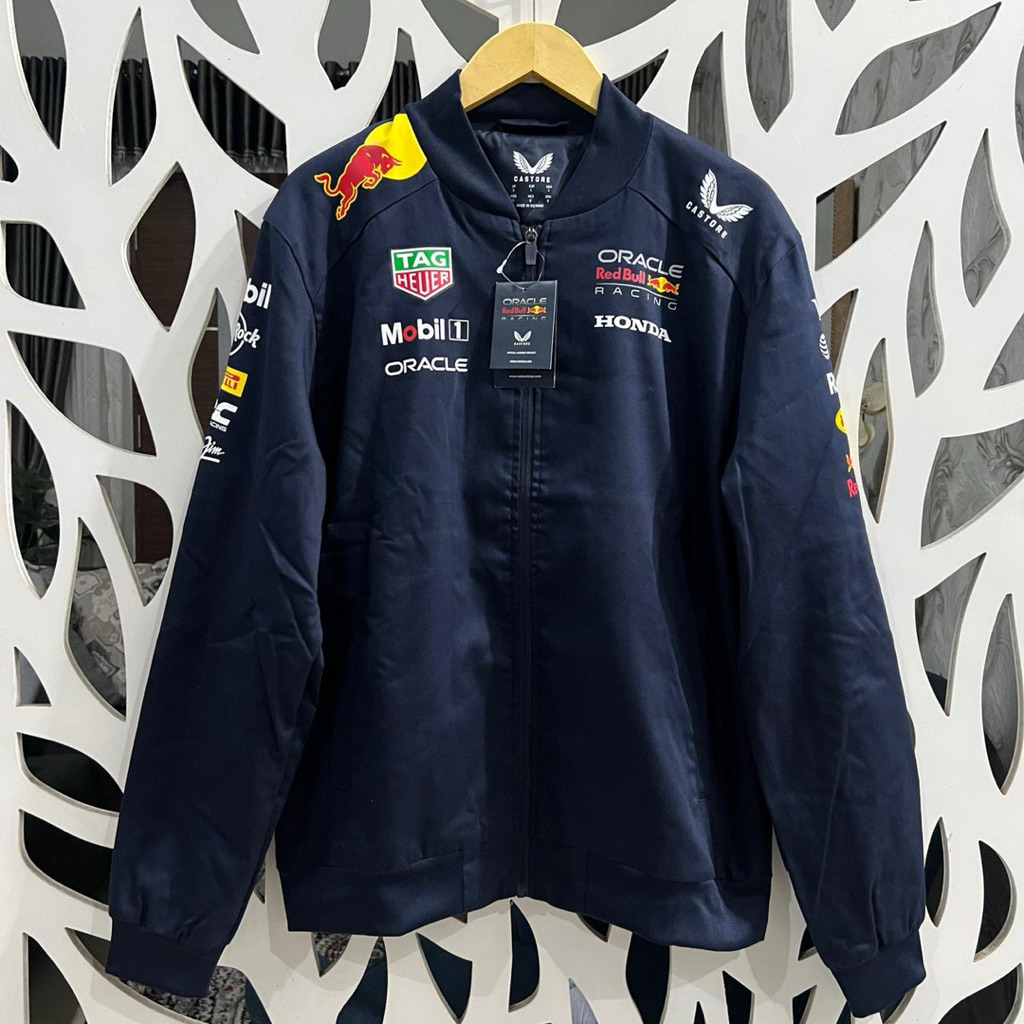 Jaket Bomber Oracle Red Bull Racing 2025 Max Verstappen Yuki Tsunoda BNWT