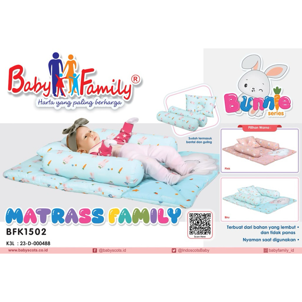 Baby Family Matras Bayi/Matras Bayi/Set Matras Bayi/Tempat Tidur Bayi