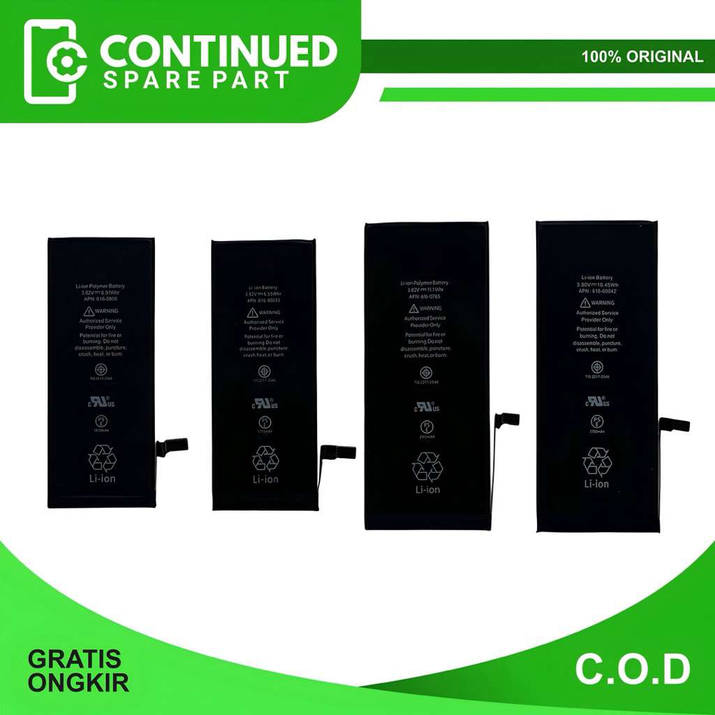 Baterai - Battery 6 - 6g - 6s - 6 Plus - 6s Plus Original