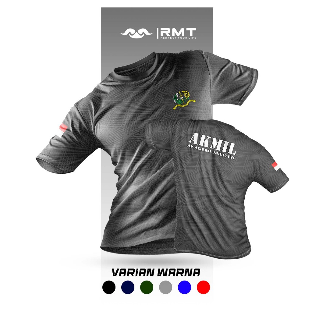 Kaos Jersey Emborse Olahraga AKMIL Akademi Militer / baju Akmil / baju Akademi militer / kaos pria A