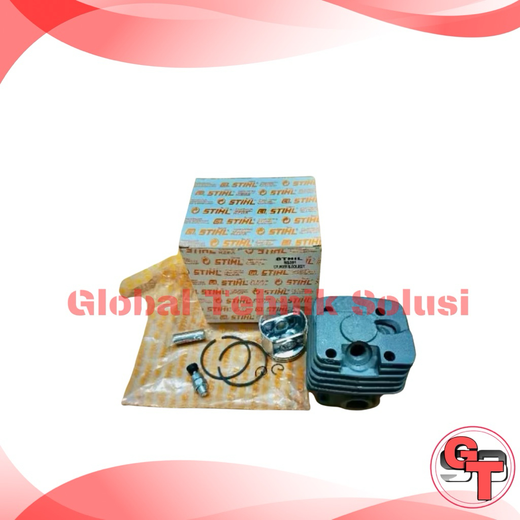 Cylinder Block Assy  ASLI STIHL MS381 / 038Furing 381 KOMPLIT / FULLSET