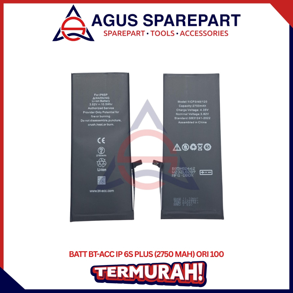 BATERAI IPHONE 6S PLUS ORI / BATRE / BATTERE / BATTERY