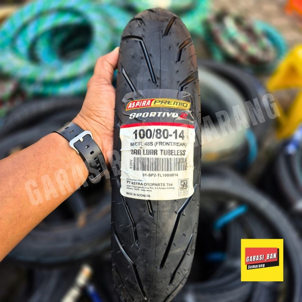 PROMO LEBARAN BAN MOTOR DONAT ASPIRA PREMIO SPORTIVO2 100/80-14 AWET & TIDAK LICIN