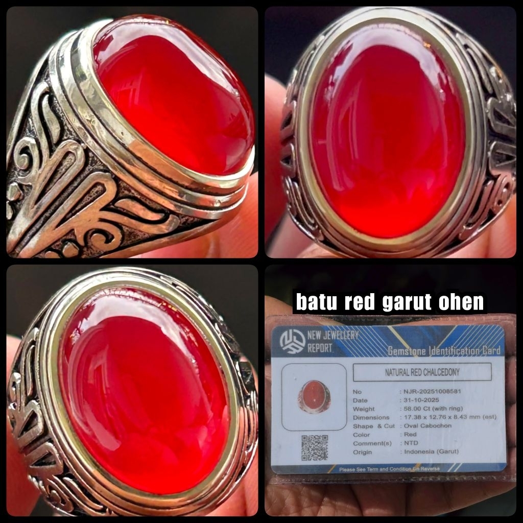 natural batu red garut callcedony OHEN NTE