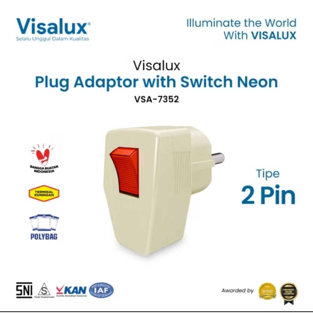 Steker Saklar Lampu On Off / Colokan Listrik On Off