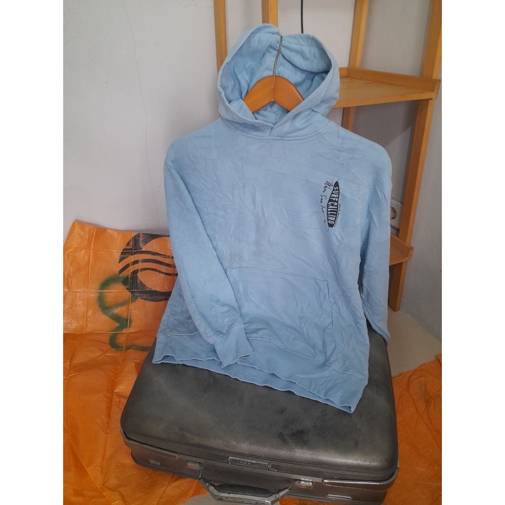 Hoodie Light Blue Surf Original Second Hand Preloved