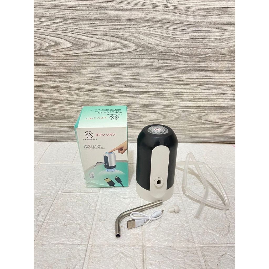SX Pompa Galon 201 dengan Kabel USB dan Selang Air untuk Kebutuhan Harian Anda