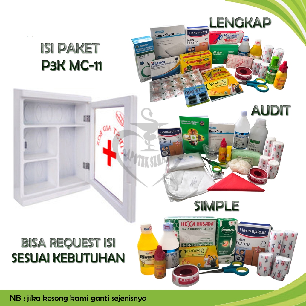 Kotak p3k Besar MC-11 plus isi Lengkap Murah