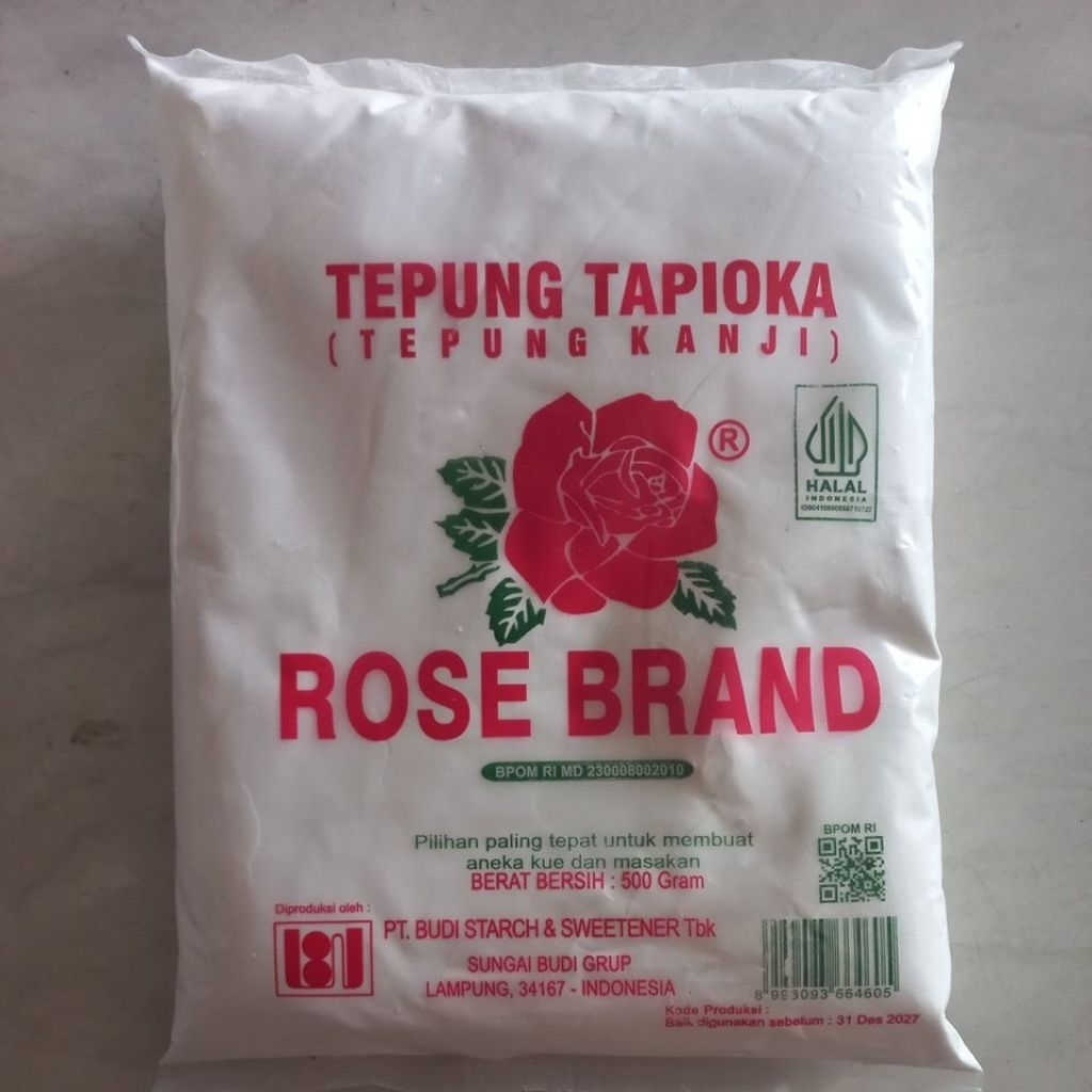 Tepung Tapioka/Tepung Kanji  Rose Brand 500gr | Tepung Kanji Rose Brand