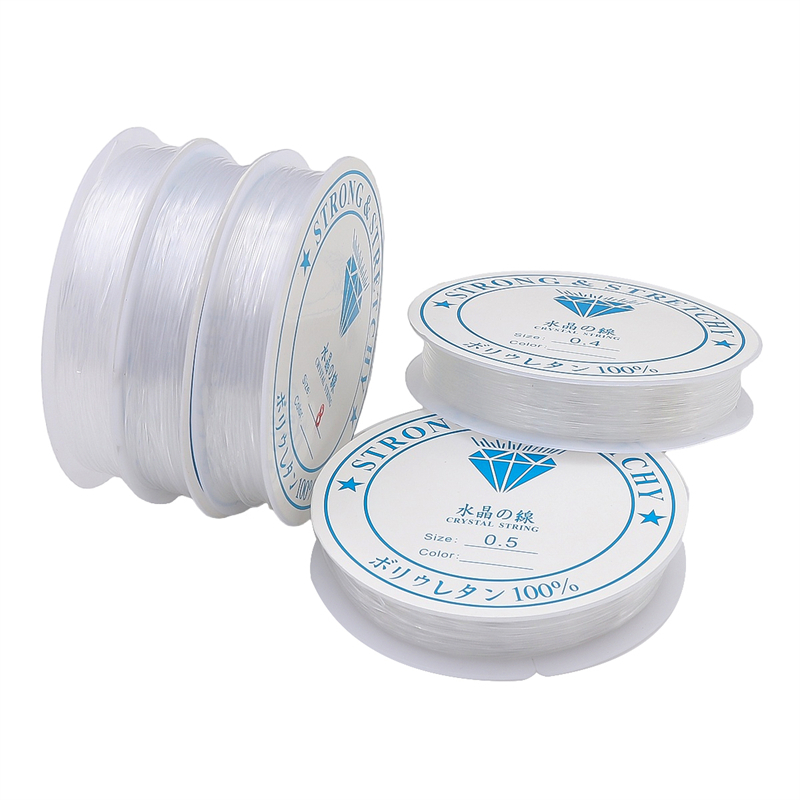[Daidifen] 0.25mm-0.8mm Tali Nilon Kuat Non-Stretch  - Benang Kristal Transparan untuk Kalung & Gela