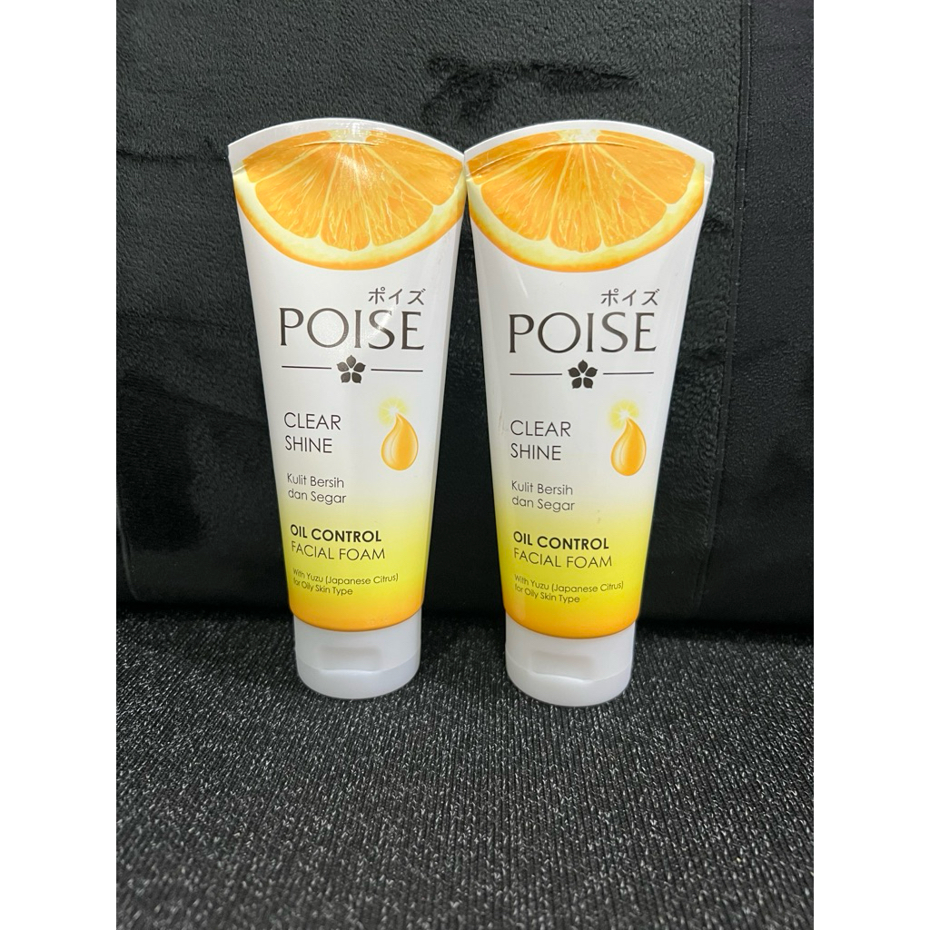 PAKET ISI 2 / POISE CLEAR SHINE FACIAL FOAM SABUN CUCI MUKA