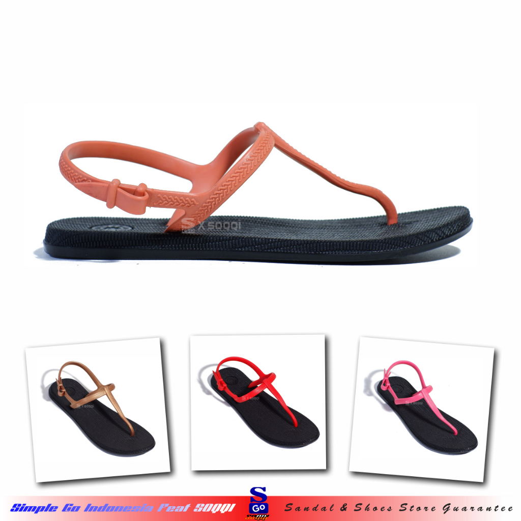 Barnett Cleo Fit Sepatu Sendal Jepit Wanita Original Sandal Japit Cewek Karet Lentur Kekinian 36-40