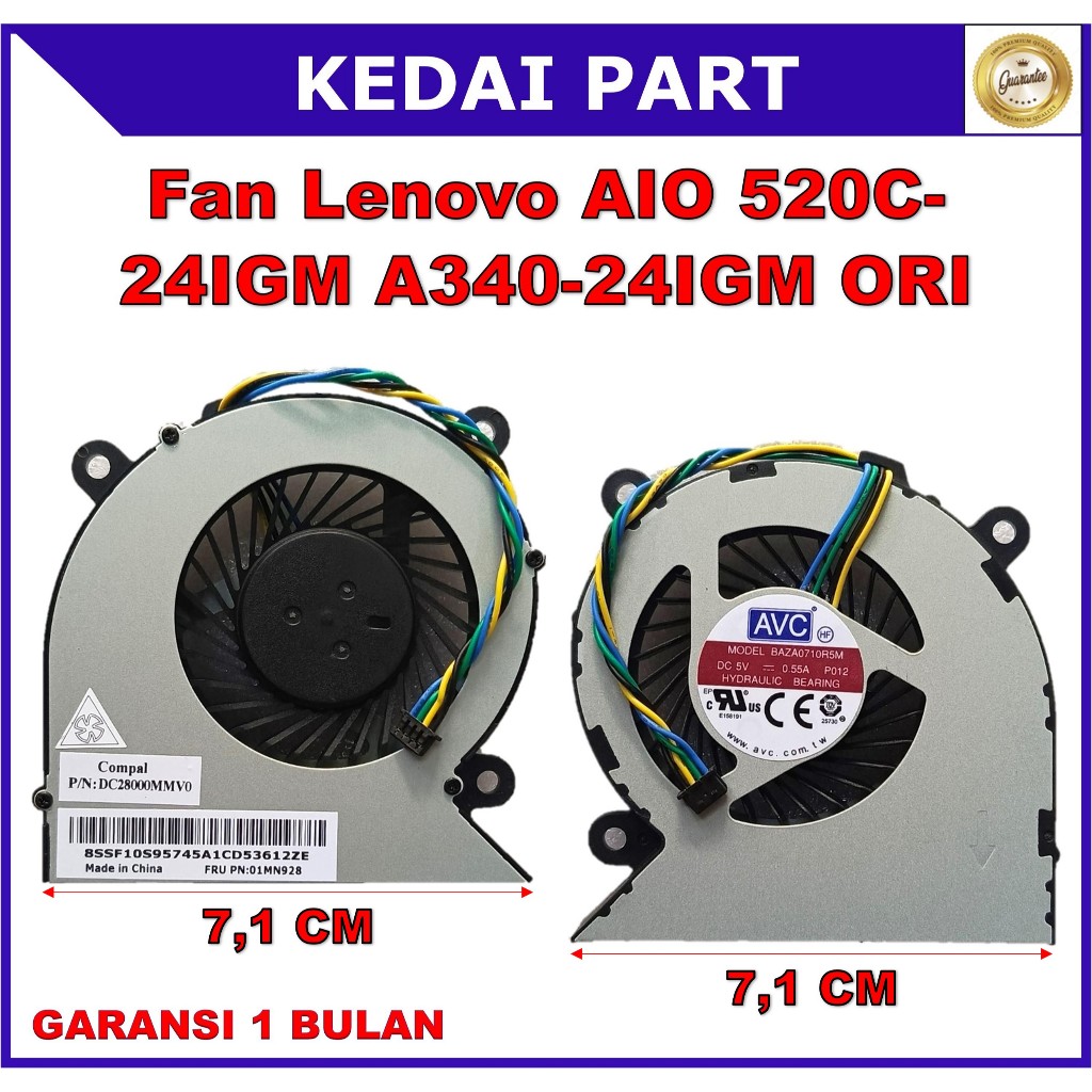 Fan Lenovo A340-24IGM A340-24IWL A340-24 A340-22IGM A340-22IWL A340-24IGM V540-24IWL V30A-24IWL 3-22