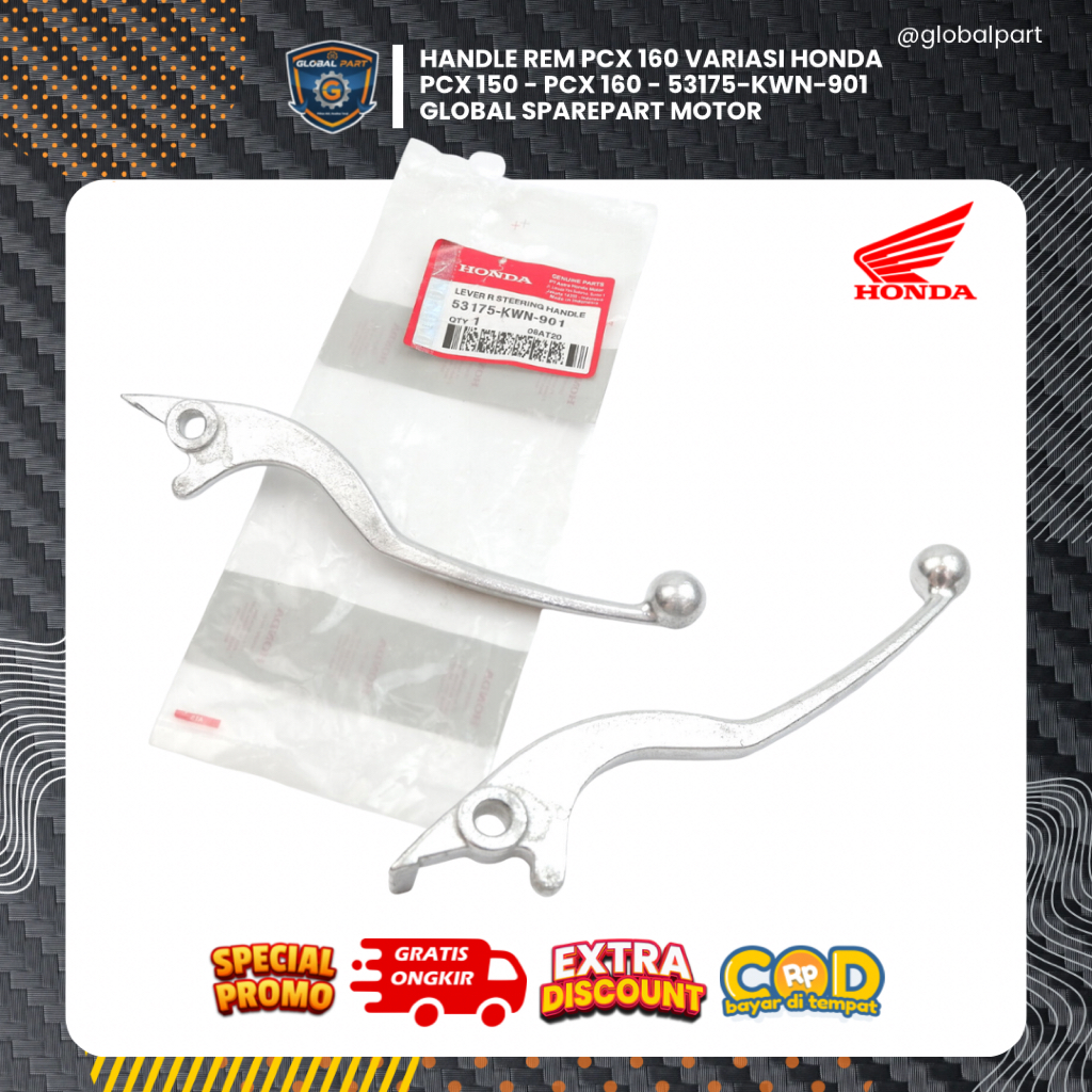 handle rem pcx 160 variasi Honda PCX 150 - PCX 160 - 53175-KWN-901 Global sparepart motor
