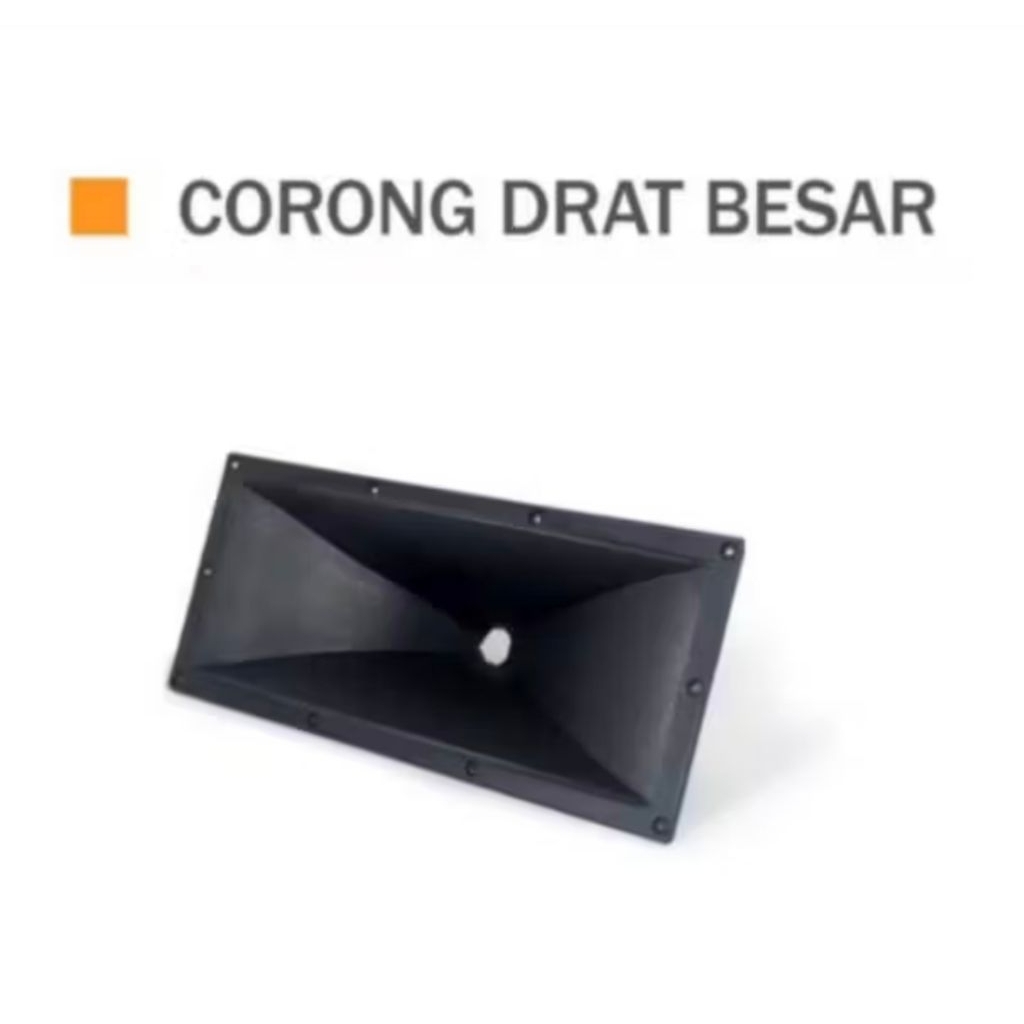 Horn Tweeter Drat Besar 17,5 x 37,5 x 16cm Bahan Plastik Berkualitas UKURAN DRAT 2,5cm