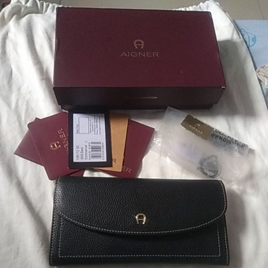 DOMPET Panjang AIGNER (black)100% original