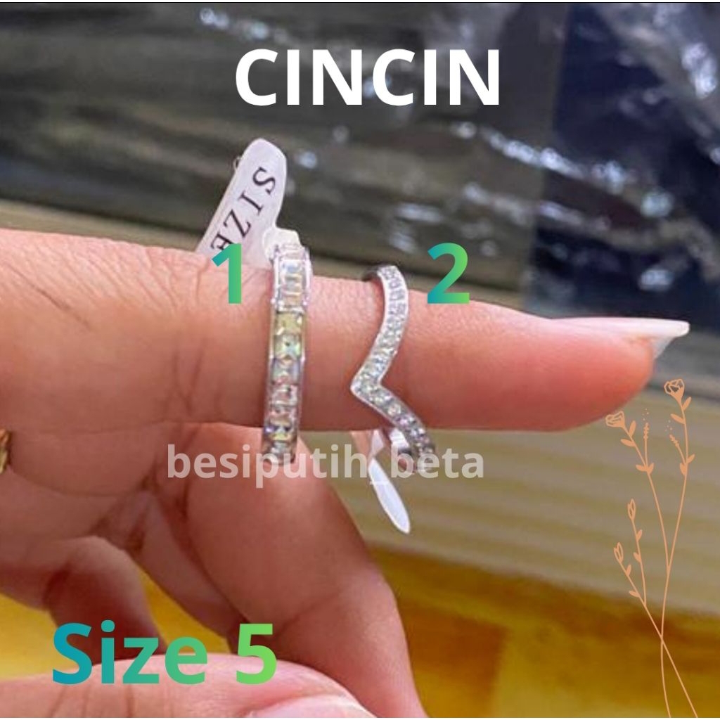 cincin besi putih ambon / besi putih asli