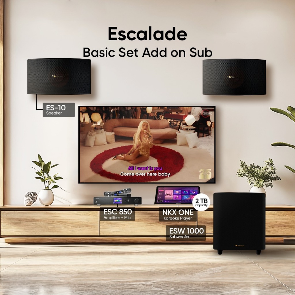 Paket Home Karaoke Nakamichi Escalade SET